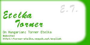 etelka torner business card